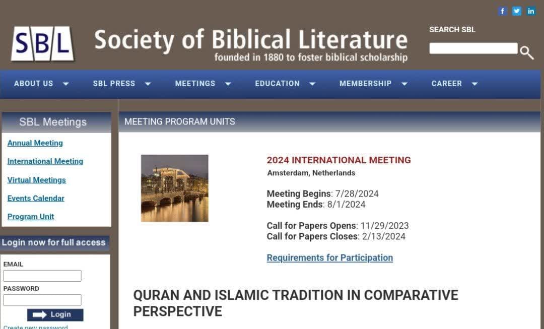 نشست بین‌المللی انجمن ادبیات کتاب مقدس برگزار می‌شود